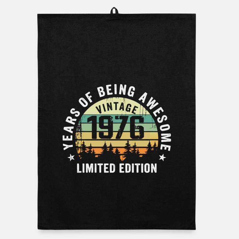 Legendary since 1976, Vintage Edition 1976 Retro Organic dish towel