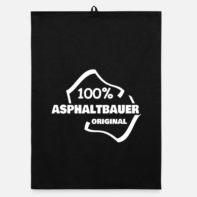Arbeit Asphaltbauer Organic Geschirrtuch