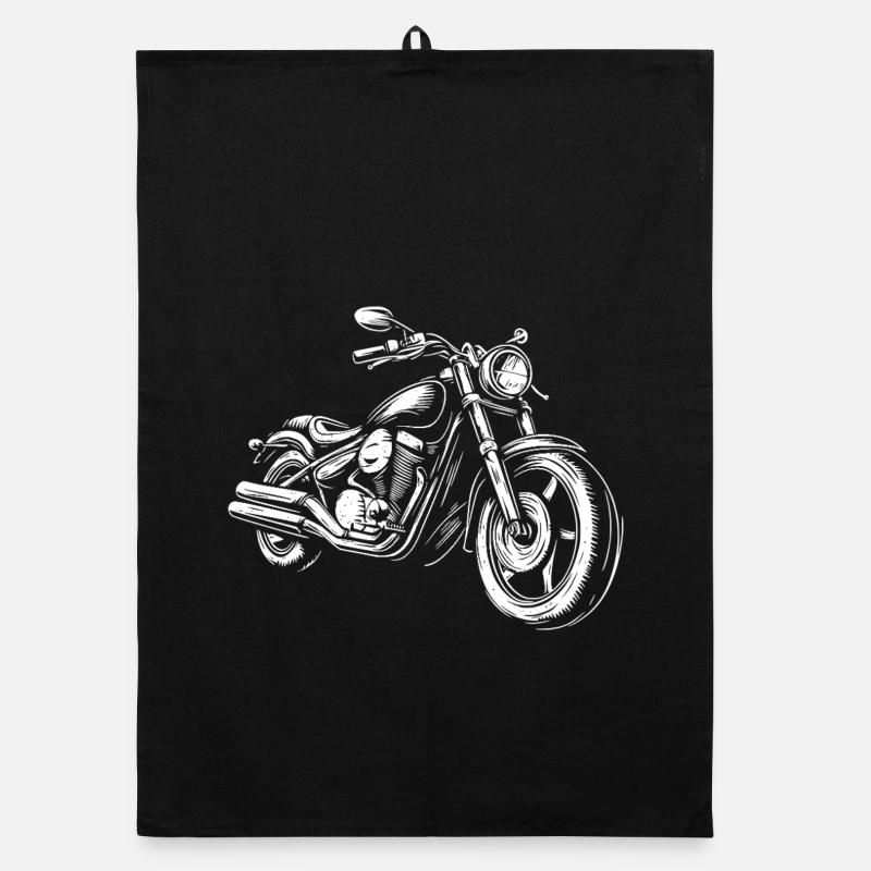 Motorcycle Motorcycle Rider Organic dish towel