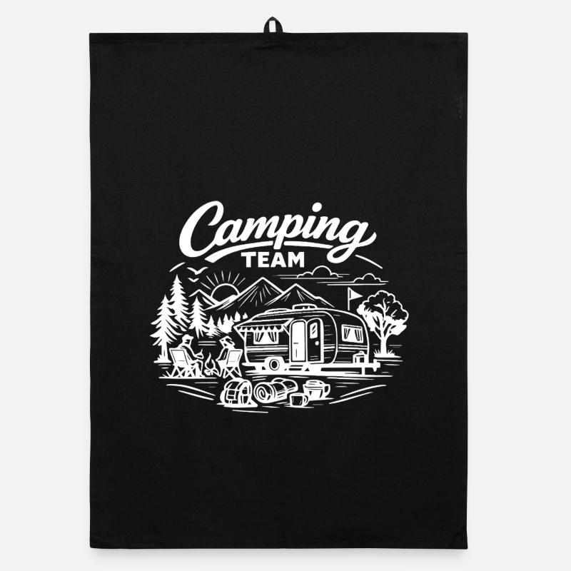 Camping Team Wagon Organic dish towel