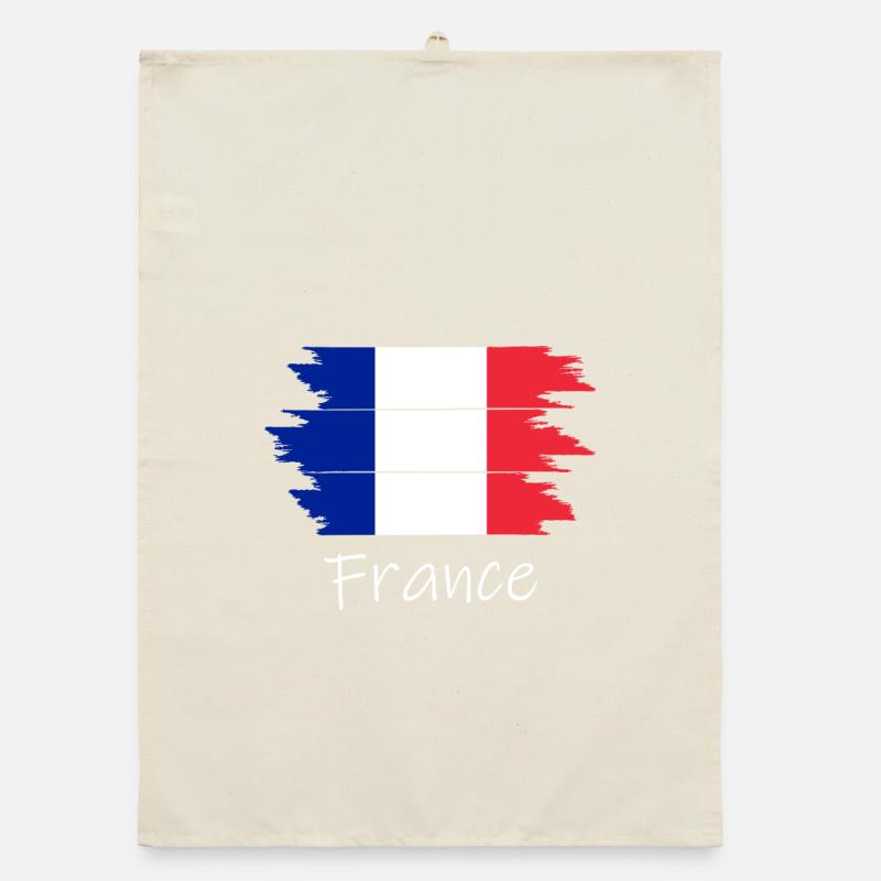 Drapeau français Torchon bio