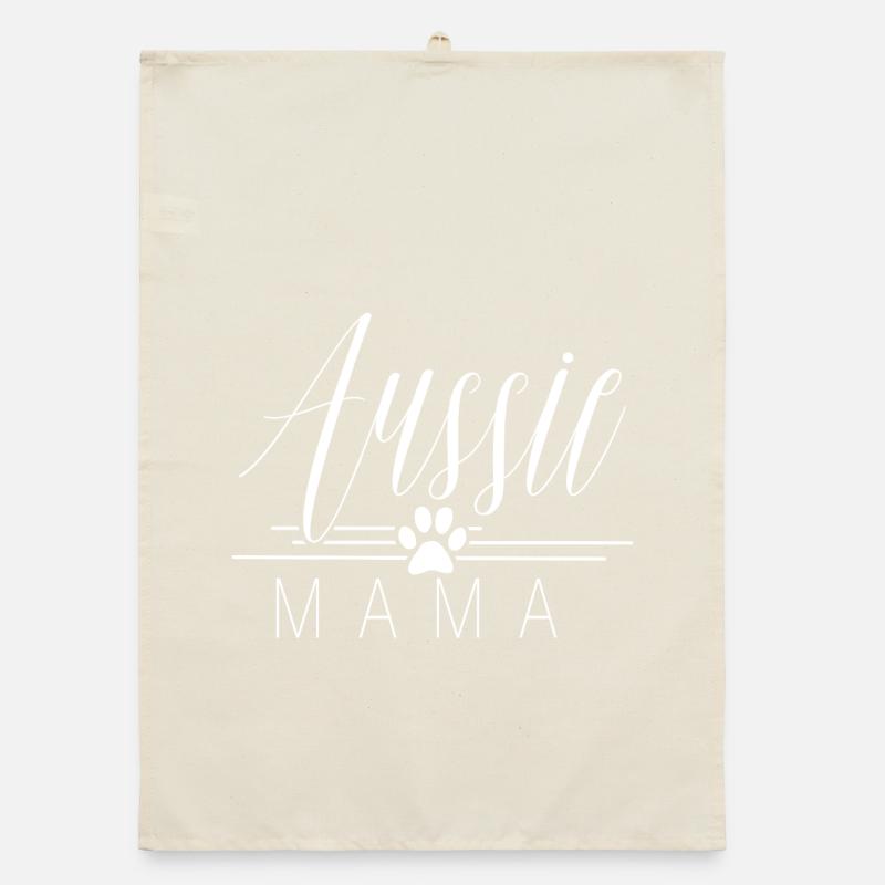 Australian Shepherd Aussie mom Organic dish towel
