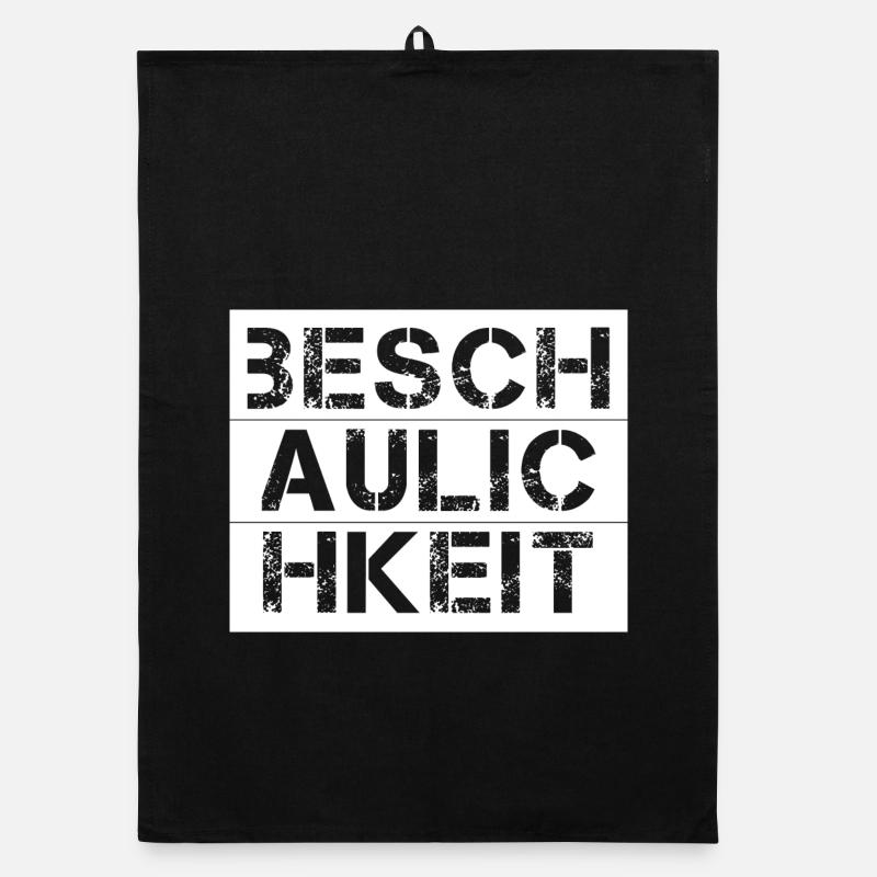 Beschaulichkeit - Organic Geschirrtuch - Schwarz