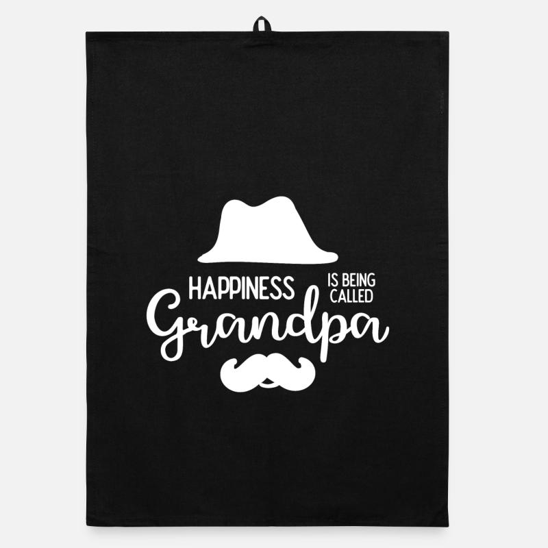 Happines wird Opa genannt Organic Geschirrtuch