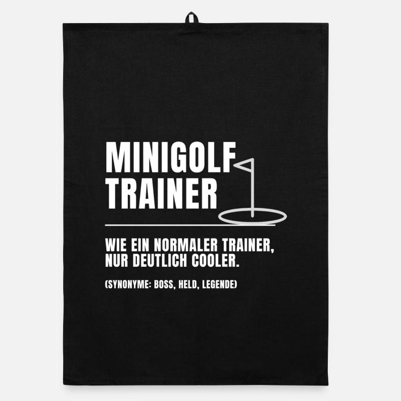 Minigolf Trainer Definition Organic Geschirrtuch