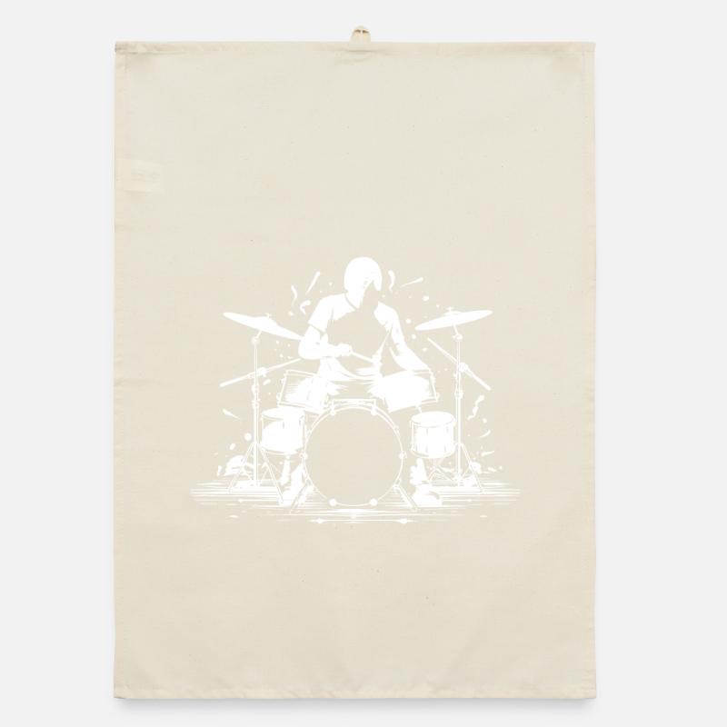 Drummer Graphics Organic dish towel