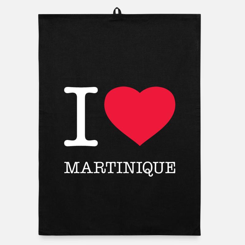 I LOVE MARTINIQUE Organic dish towel