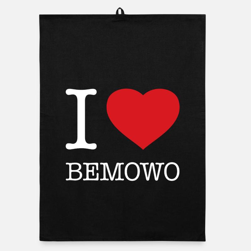 I LOVE BEMOWO Organic Geschirrtuch