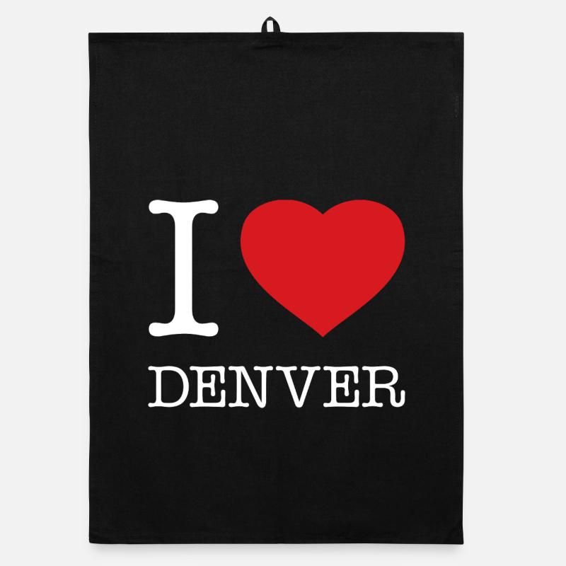 I LOVE DENVER Organic Geschirrtuch