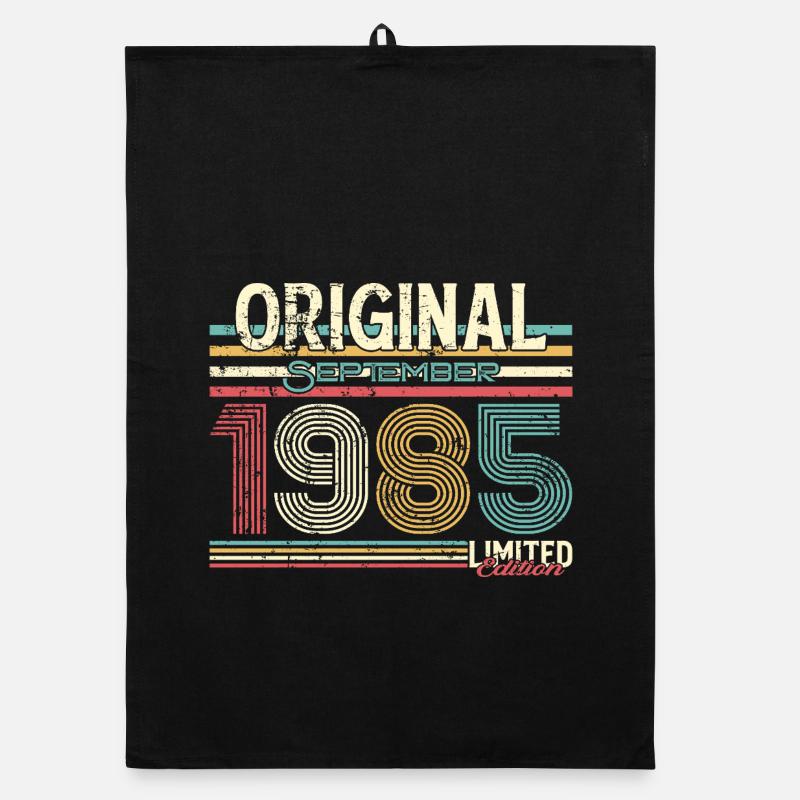 Original September 1985 Limited Edition Design Organic Geschirrtuch