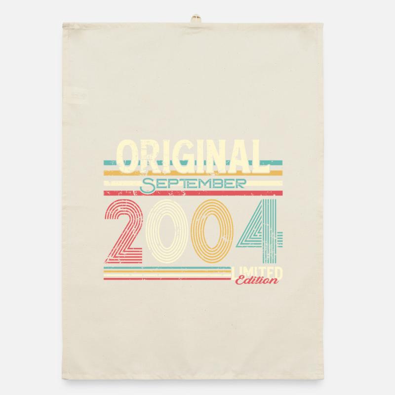 Retro September 2004 Limited Edition Organic dish towel