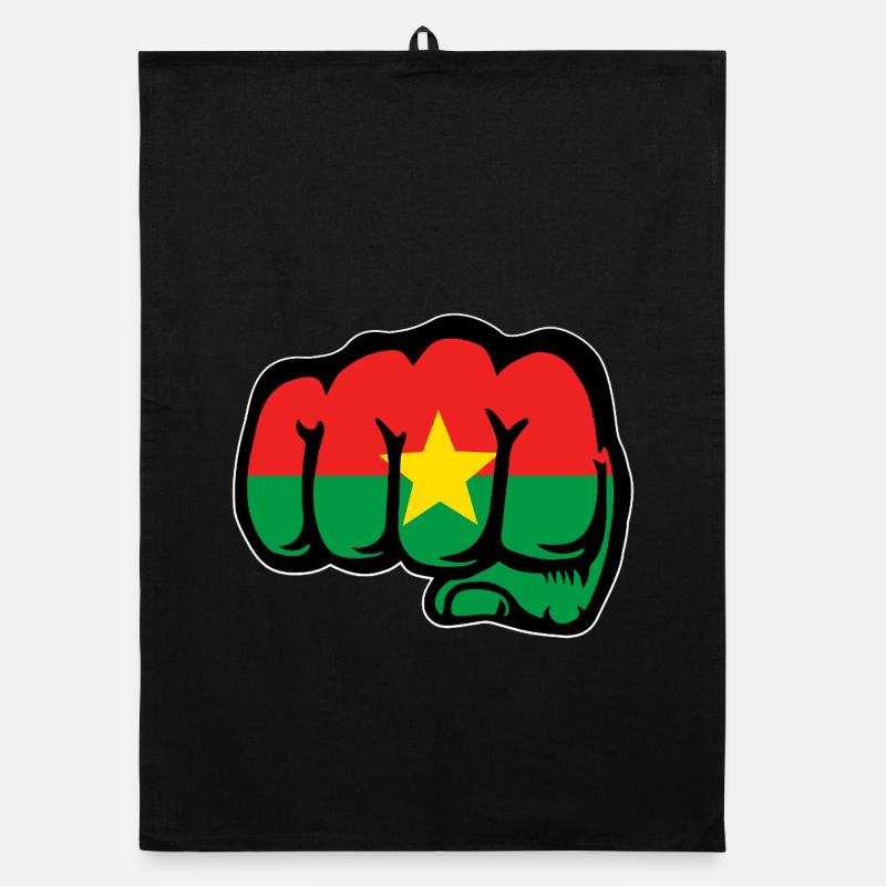 Burkina Faso Flagge Faust Organic Geschirrtuch