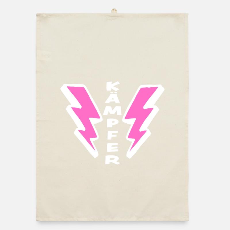 Mutmacher Geschenk: Kämpfer Organic Geschirrtuch