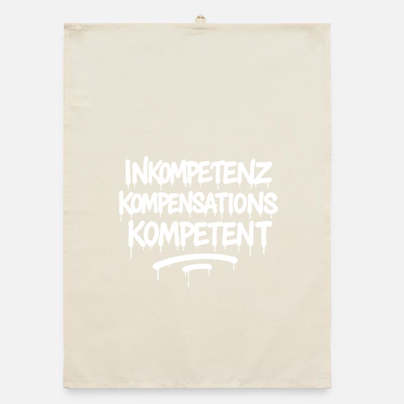 Inkompetenz Kompensations Kompetent – KOmpetenz Organic Geschirrtuch