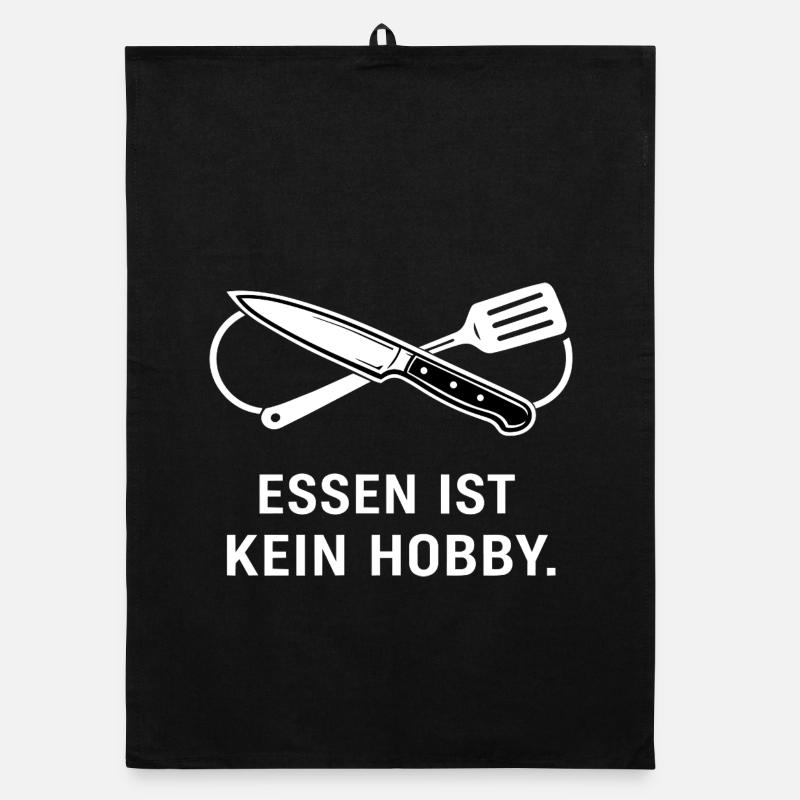Eating Is Not A Hobby – Minimalist Chef Shirt Organic dish towel