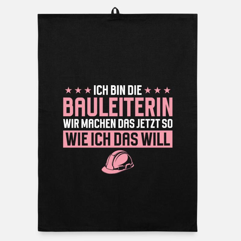 Construction Manager Funny Saying Construction Site Organic dish towel