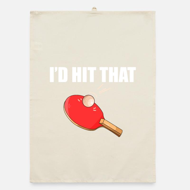 I'd hit that table tennis player Organic dish towel