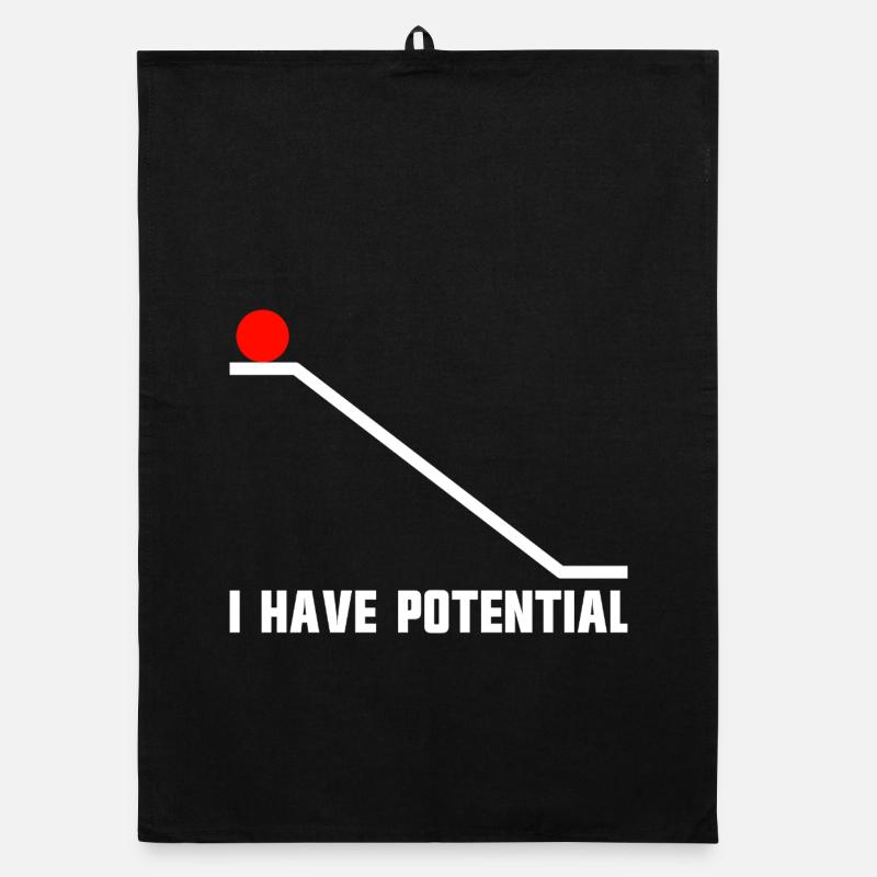 Physics joke for men, funny science, I h Organic dish towel