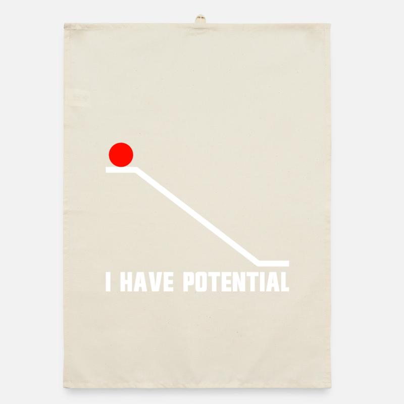 Physics joke for men, funny science, I h Organic dish towel