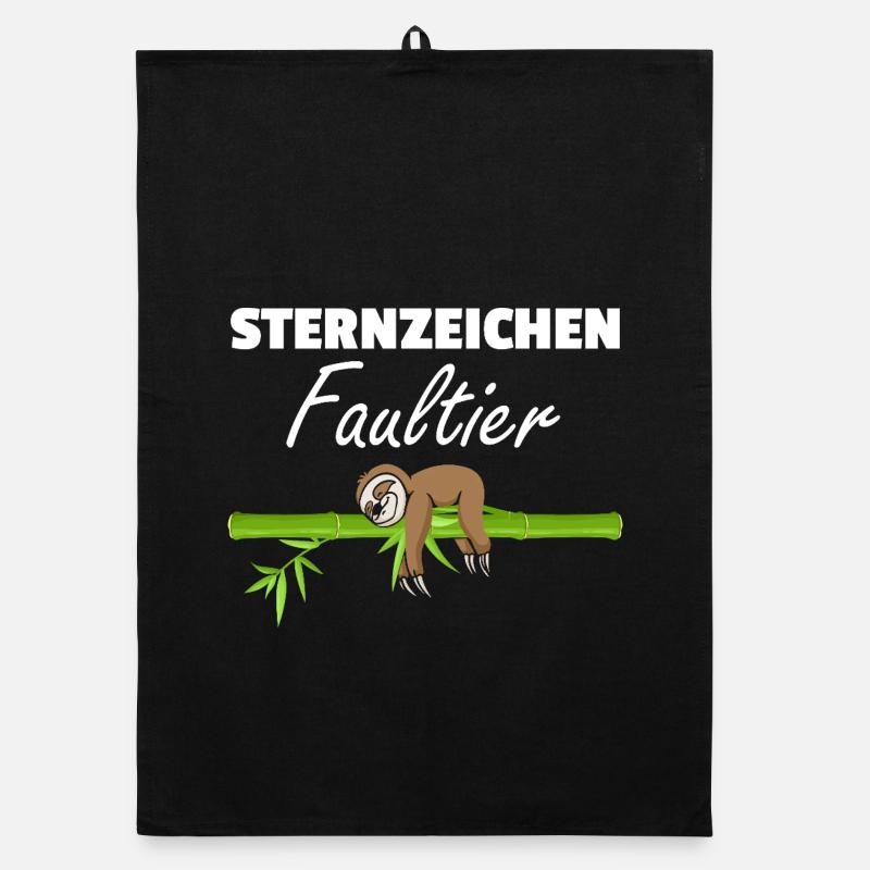 Sternzeichen Faultier Loading Organic Geschirrtuch