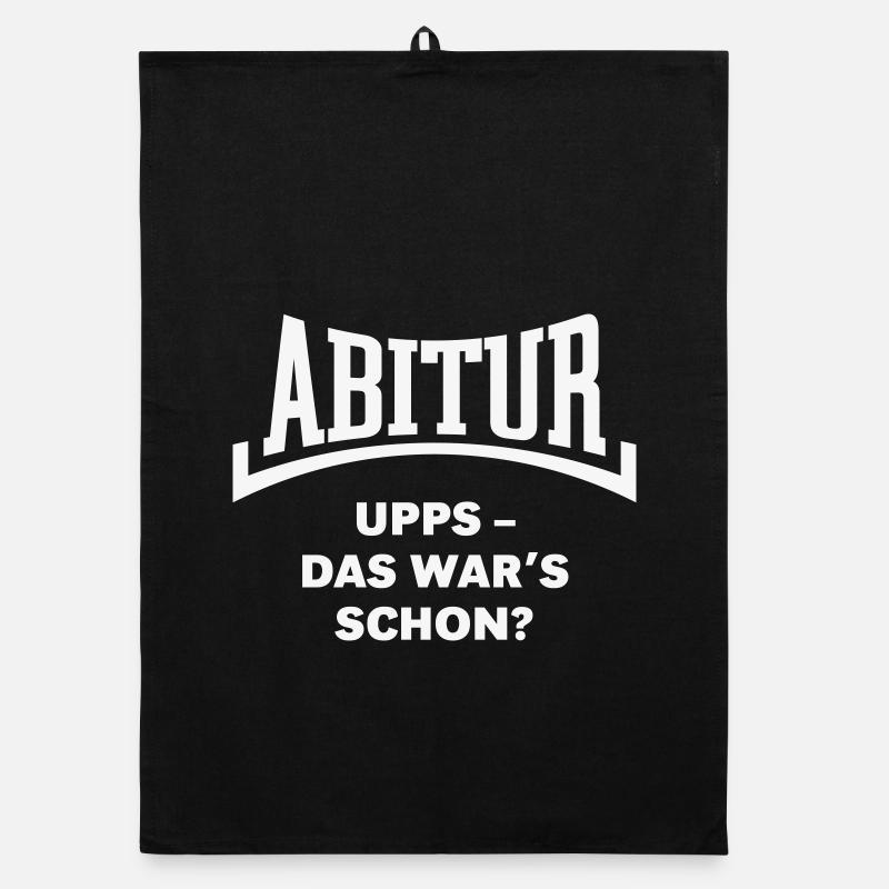 Abitur: Upps – Das War’s Schon? (Konkav / White) Organic Geschirrtuch