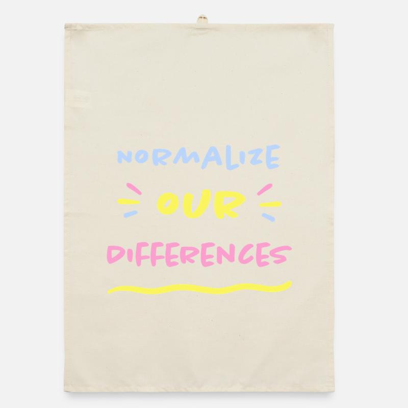 Normaliser nos différences - Inclusion TSA TDAH Torchon bio