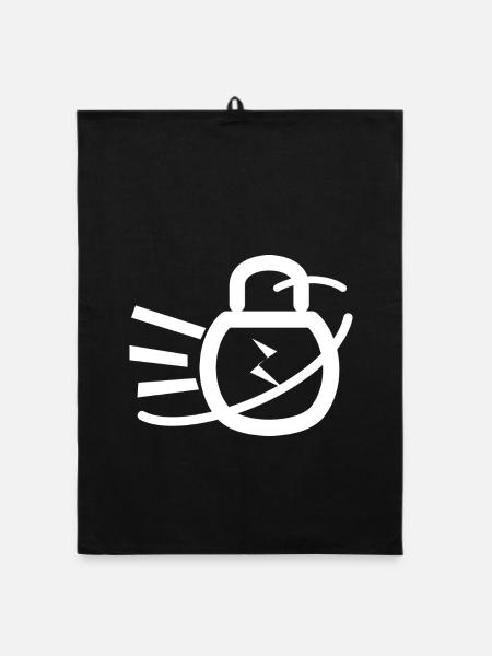 kraftorbit - Organic Geschirrtuch - Schwarz