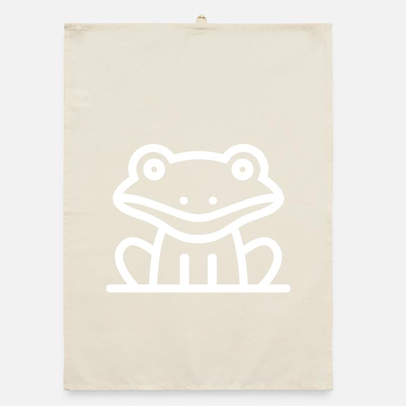 A giant frog Organic dish towel
