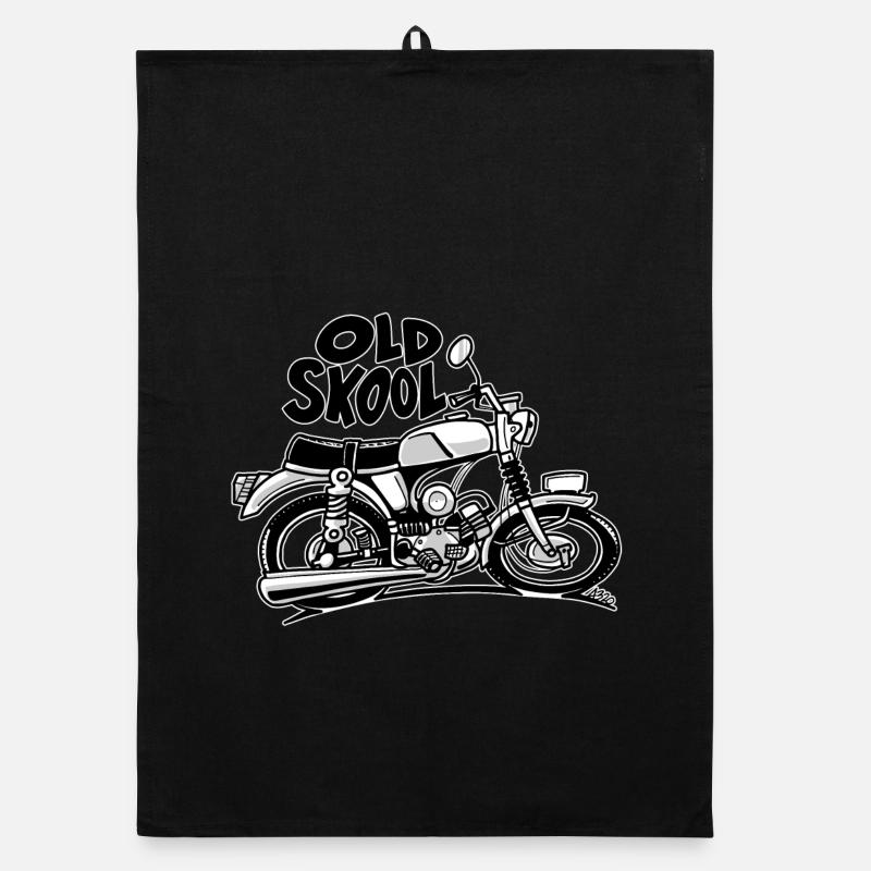 0897 Moped 50ccm ALTE SKOOL Organic Geschirrtuch