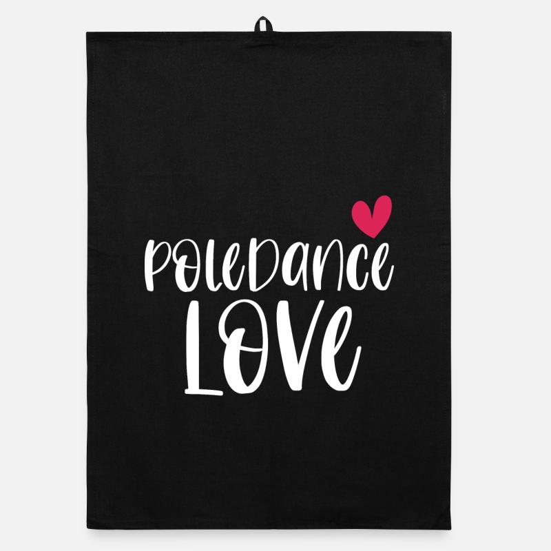 Pole Dance Love Poledancing Pole Gift Organic dish towel