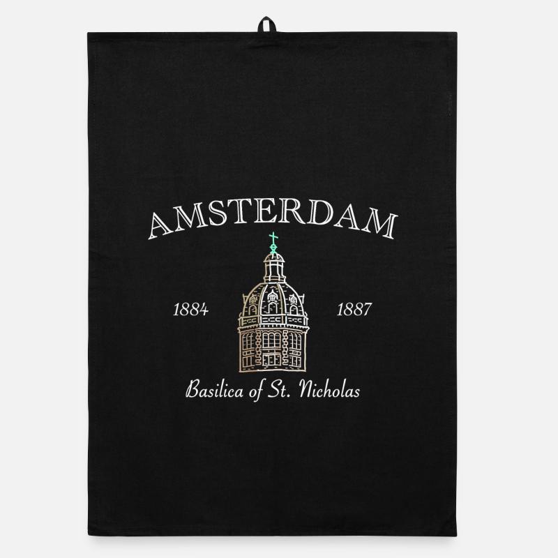 Amsterdam, Basilique Saint-Nicolas, Pays-Bas Torchon bio