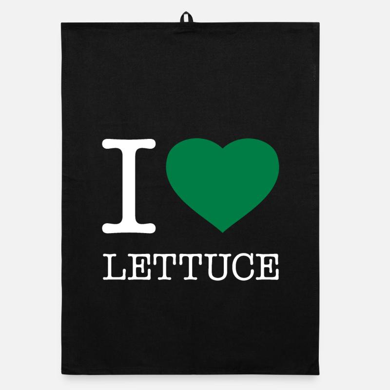 I LOVE LETTUCE Salat Organic Geschirrtuch