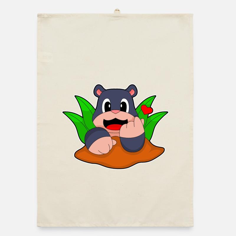 Funny Mole Organic dish towel