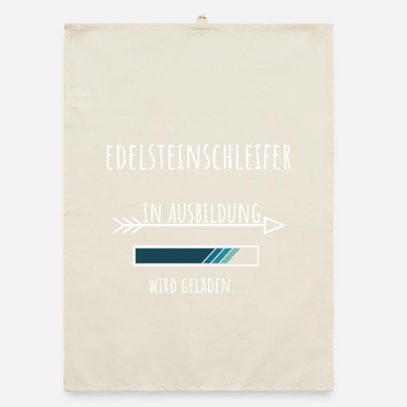 Edelsteinschleifer Ausbildung Beruf Geschenk Organic Geschirrtuch