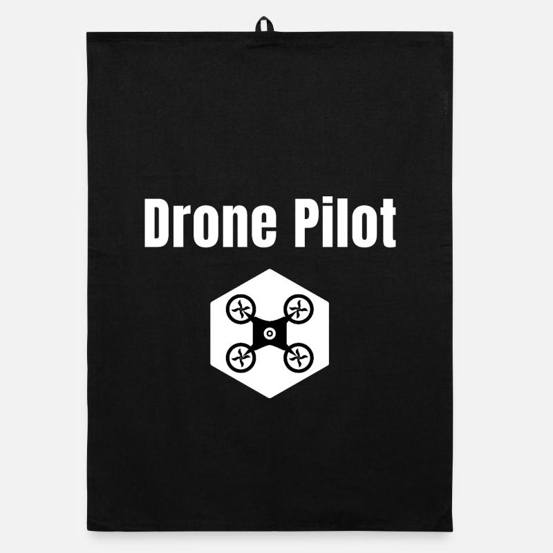 Drone Pilot Hex Tee Organic dish towel
