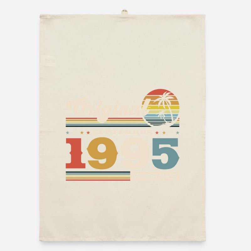 35th birthday Original September 1995 Organic dish towel