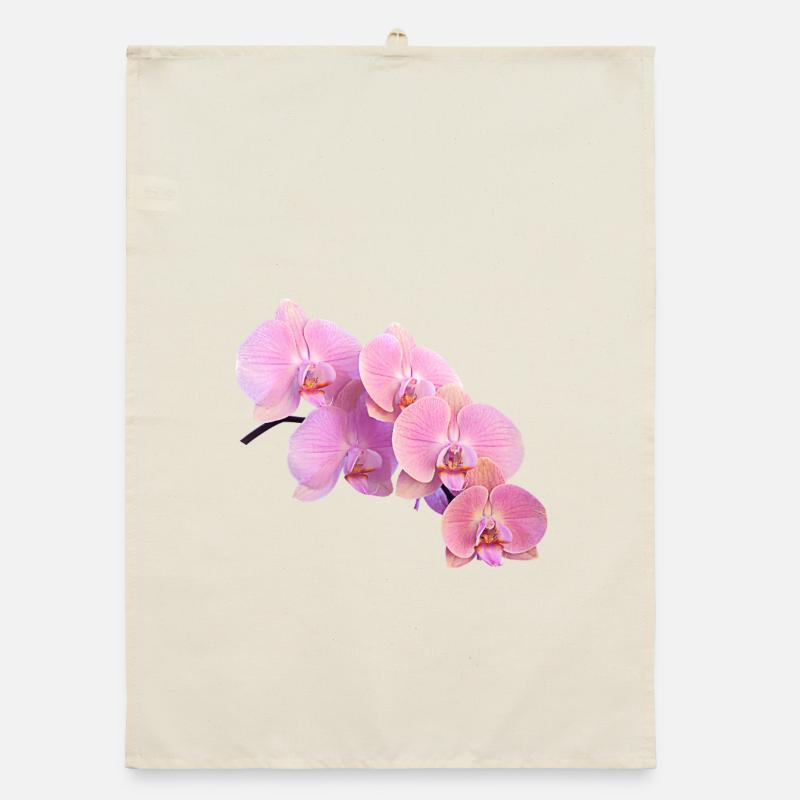 Rosa Orchidee Isolierte Clipart Organic Geschirrtuch