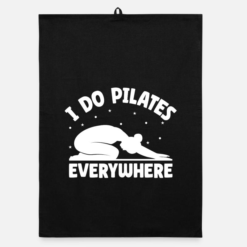 Pilates Enthusiasts I Do Pilates Everywhere Organic Geschirrtuch