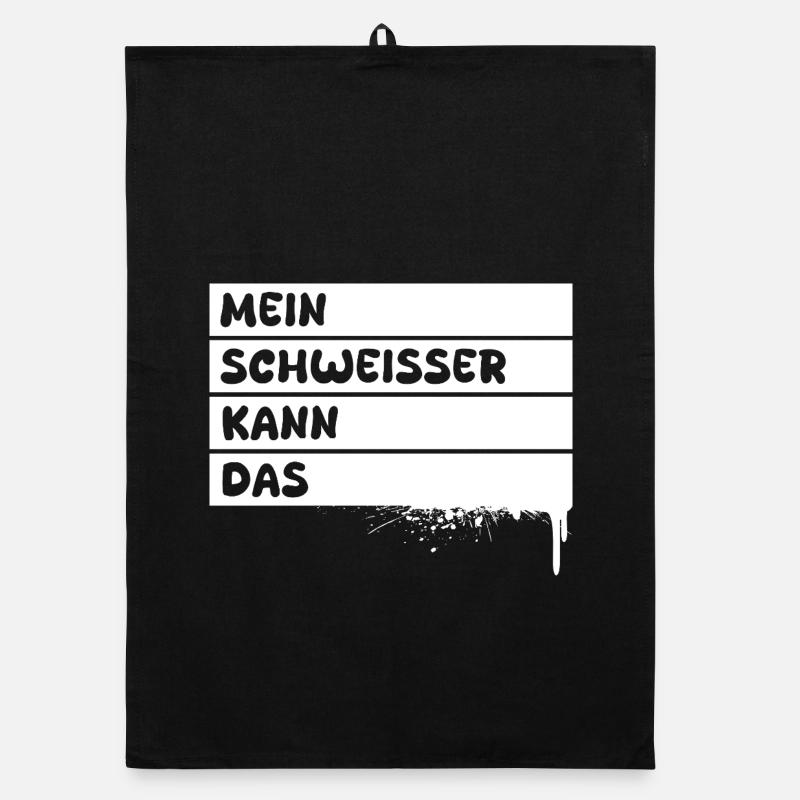 Schweisser als Beruf Organic Geschirrtuch