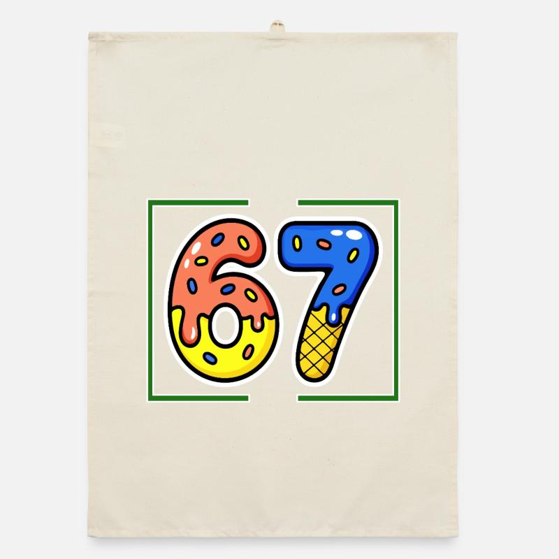 Siebenundsechzig, 67, 6, 7 Organic Geschirrtuch