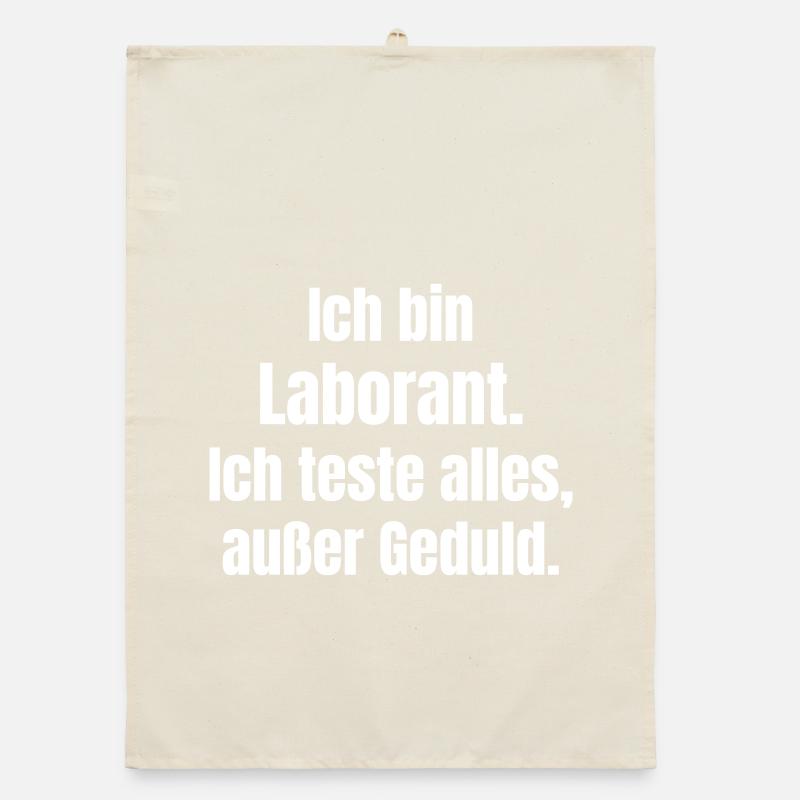 Technicien de laboratoire disant sans patience Torchon bio