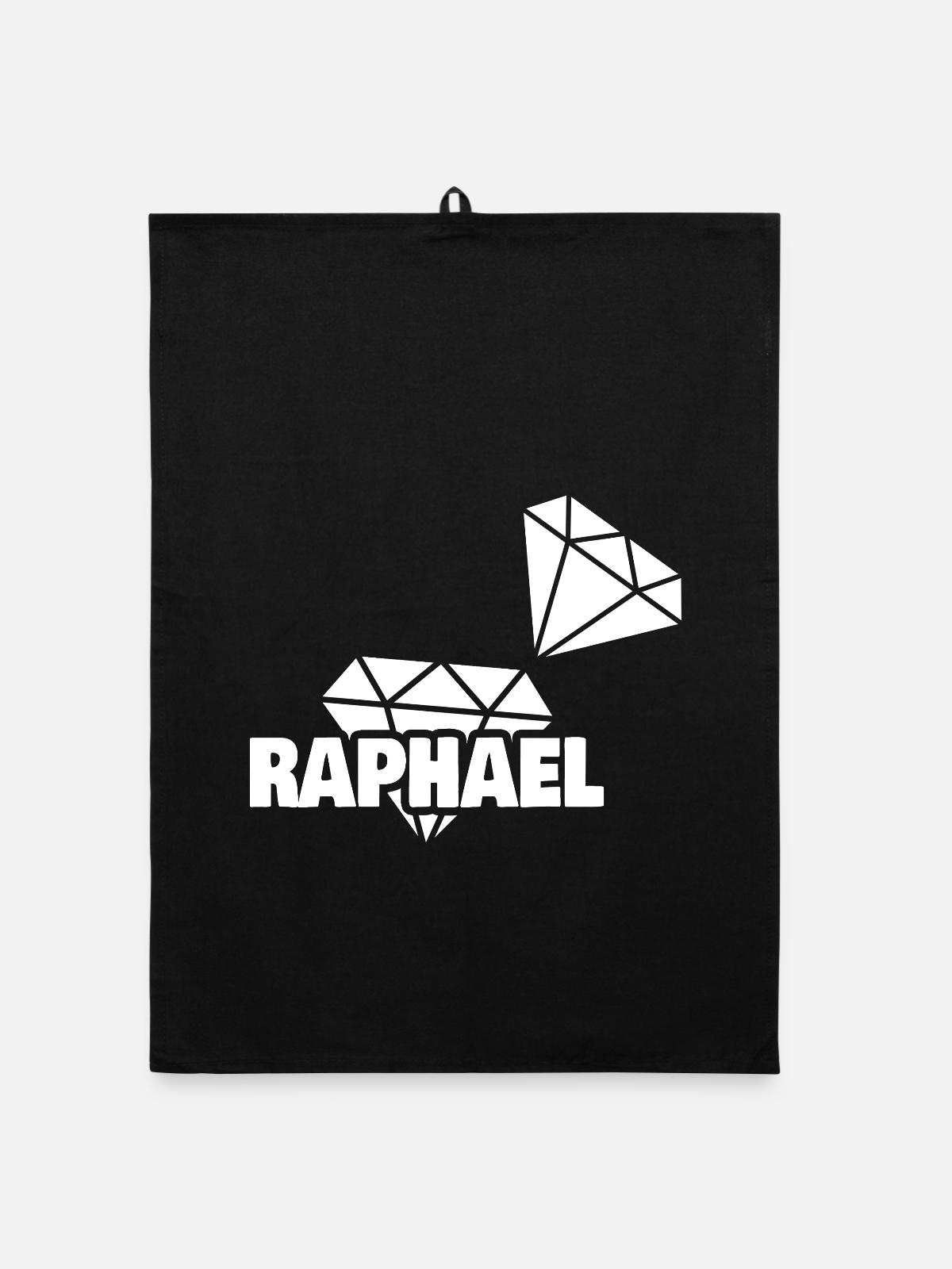 Raphael - Organic dish towel - black - Front