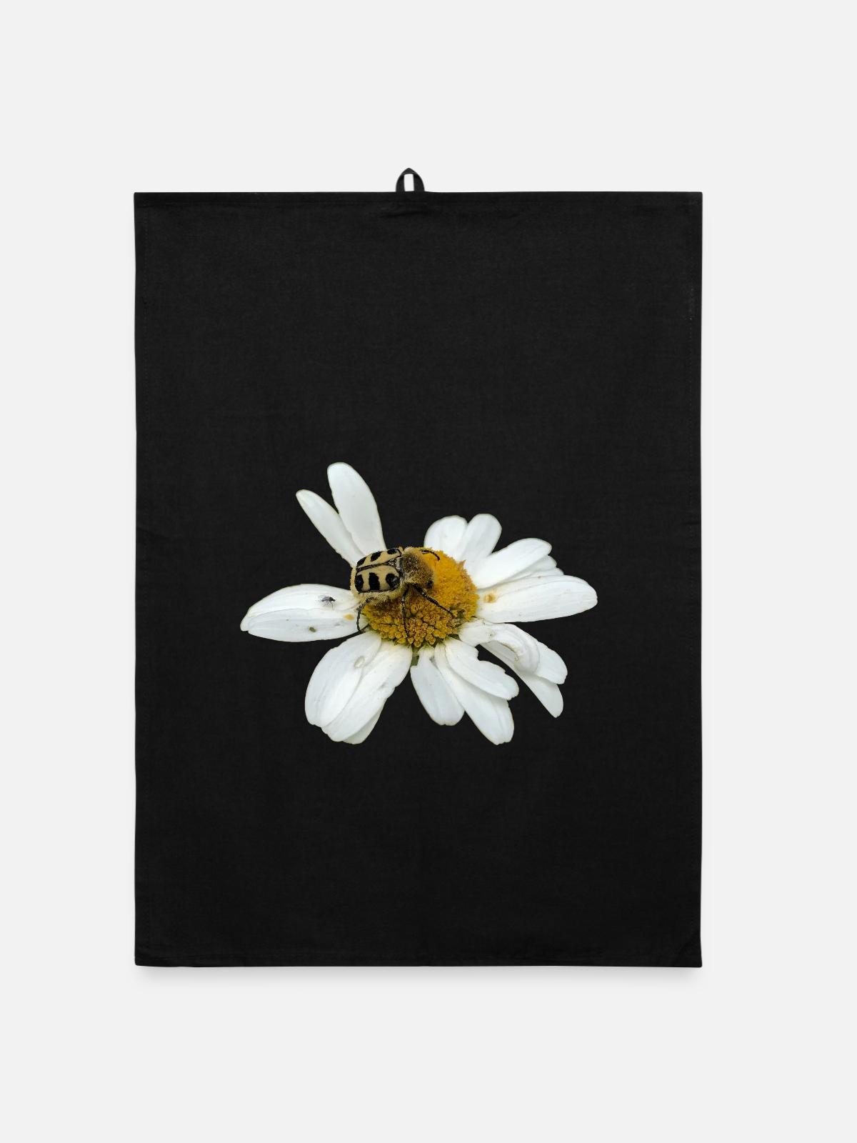 Bee chafer - Organic dish towel - black - Front