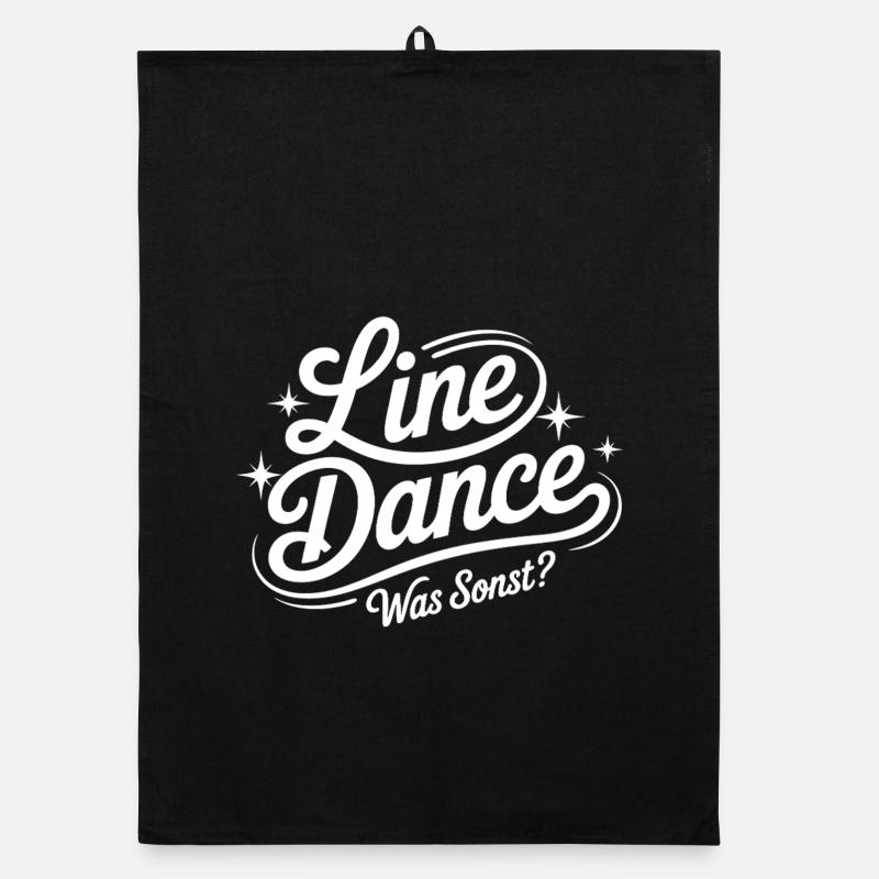 Line Dance Was Sonst? Organic Geschirrtuch