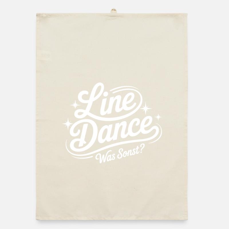 Line Dance What else? Organic dish towel
