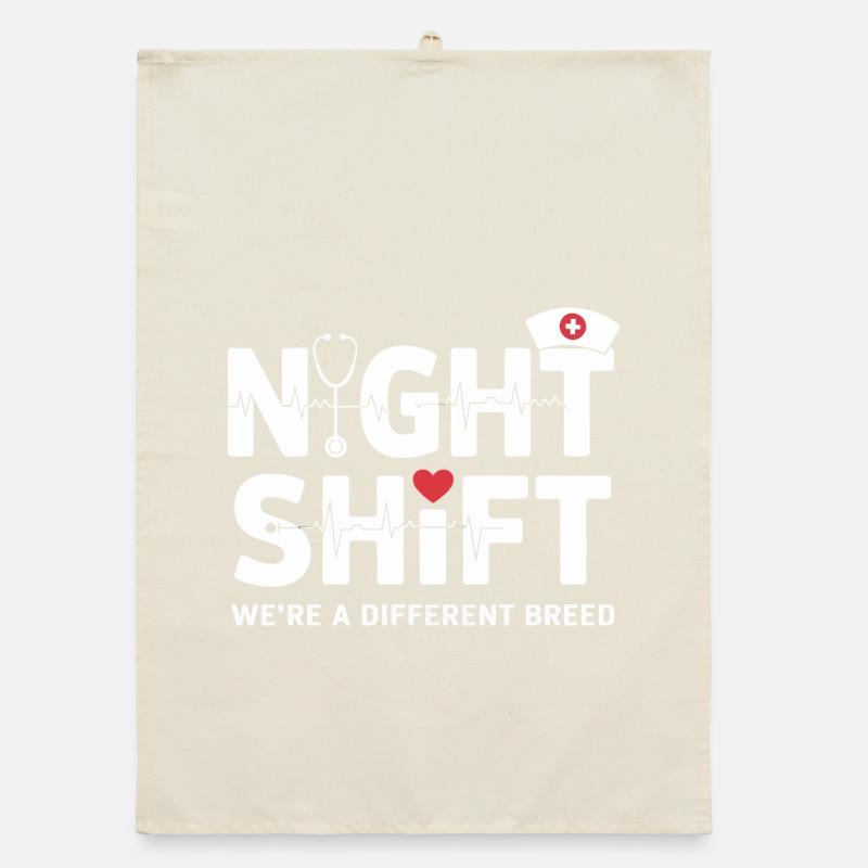 NachtSchicht Herzpfleger – Different Breed Organic Geschirrtuch