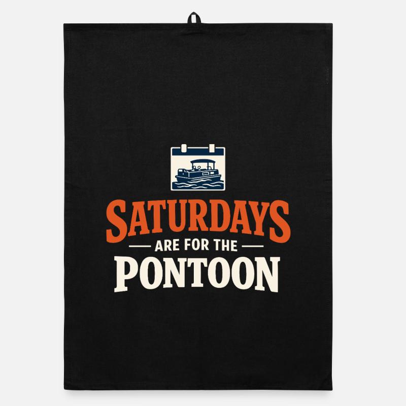 Flotte de pontons Équipage de pontons Bateau ponton Torchon bio