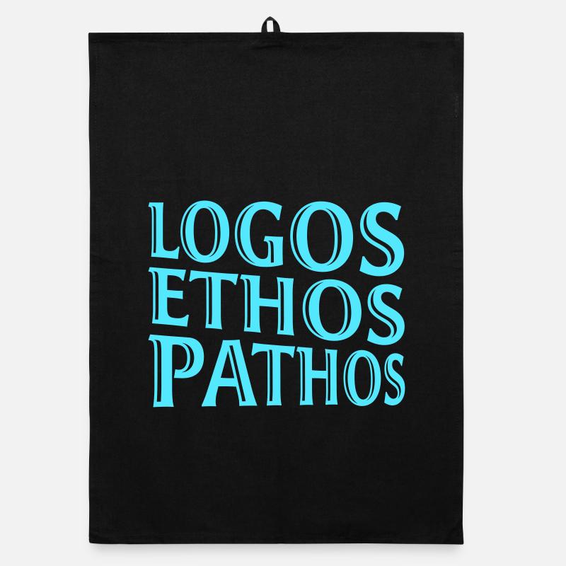 Logos Ethos Pathos Rhetorik Philosophie Student Organic Geschirrtuch