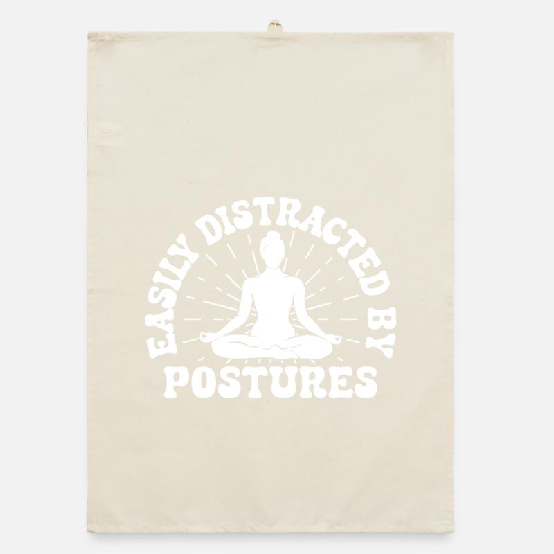 Pilates Enthusiasts Easily Distracted By Postures Organic Geschirrtuch