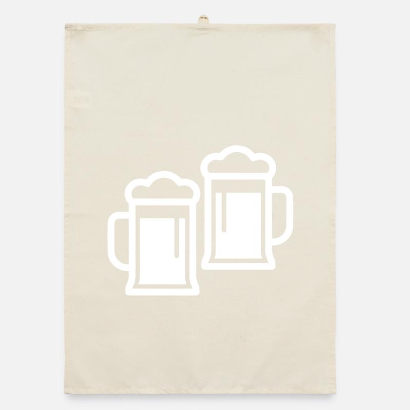 Bier Bierkrug Organic Geschirrtuch